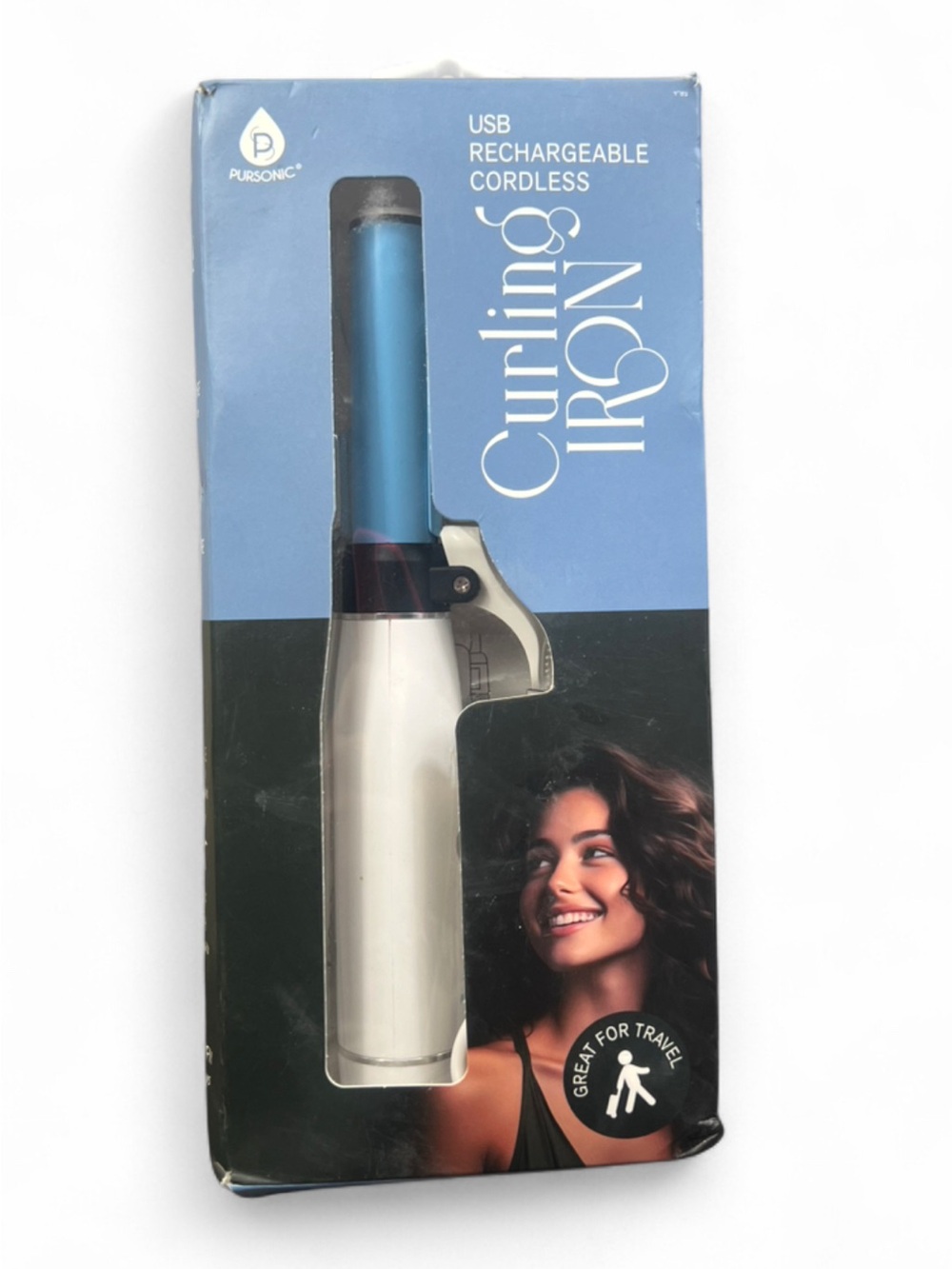 Pursonic USB Rechargeable Cordless Curling Iron